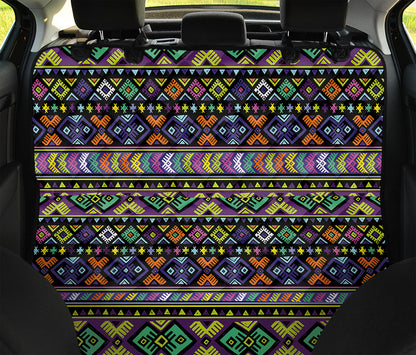 Colorful Native Navajo Tribal Print Pet Car Back Seat Cover