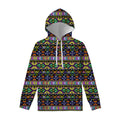 Colorful Native Navajo Tribal Print Pullover Hoodie