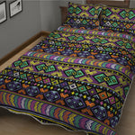 Colorful Native Navajo Tribal Print Quilt Bed Set