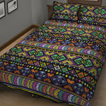 Colorful Native Navajo Tribal Print Quilt Bed Set