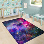 Colorful Nebula Galaxy Space Print Area Rug GearFrost