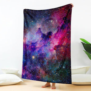 Colorful Nebula Galaxy Space Print Blanket
