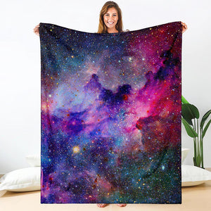 Colorful Nebula Galaxy Space Print Blanket