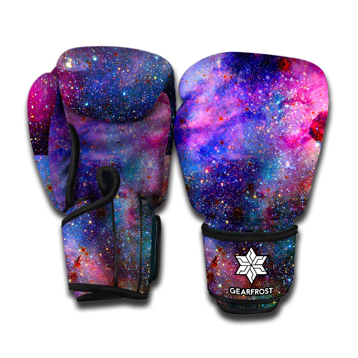 Colorful Nebula Galaxy Space Print Boxing Gloves