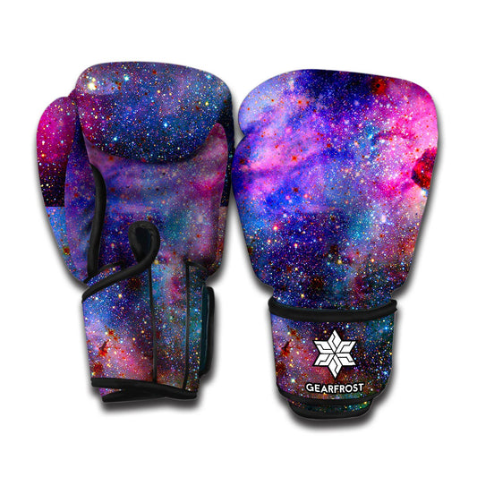 Colorful Nebula Galaxy Space Print Boxing Gloves