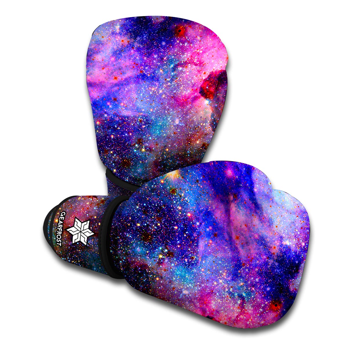 Colorful Nebula Galaxy Space Print Boxing Gloves