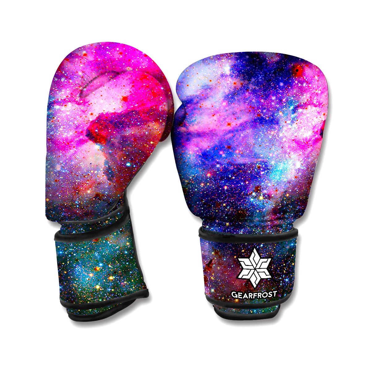 Colorful Nebula Galaxy Space Print Boxing Gloves