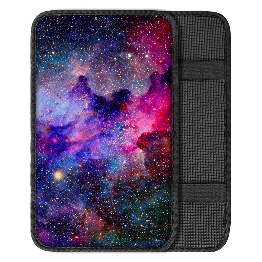 Colorful Nebula Galaxy Space Print Car Center Console Cover