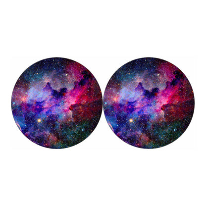 Colorful Nebula Galaxy Space Print Car Coasters
