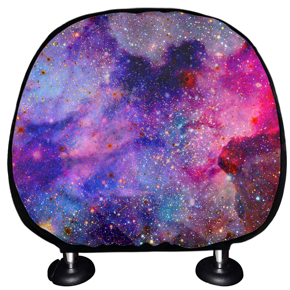 Colorful Nebula Galaxy Space Print Car Headrest Covers