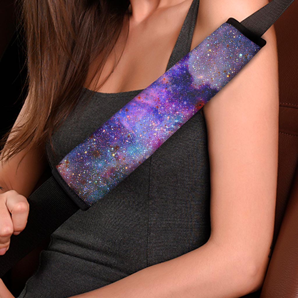 Colorful Nebula Galaxy Space Print Car Seat Belt Covers