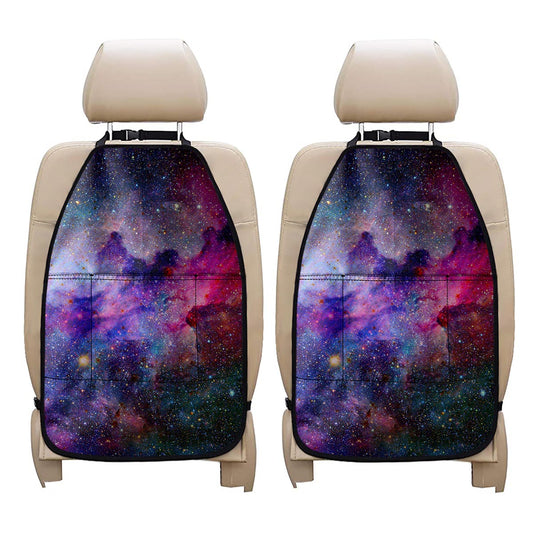 Colorful Nebula Galaxy Space Print Car Seat Organizers