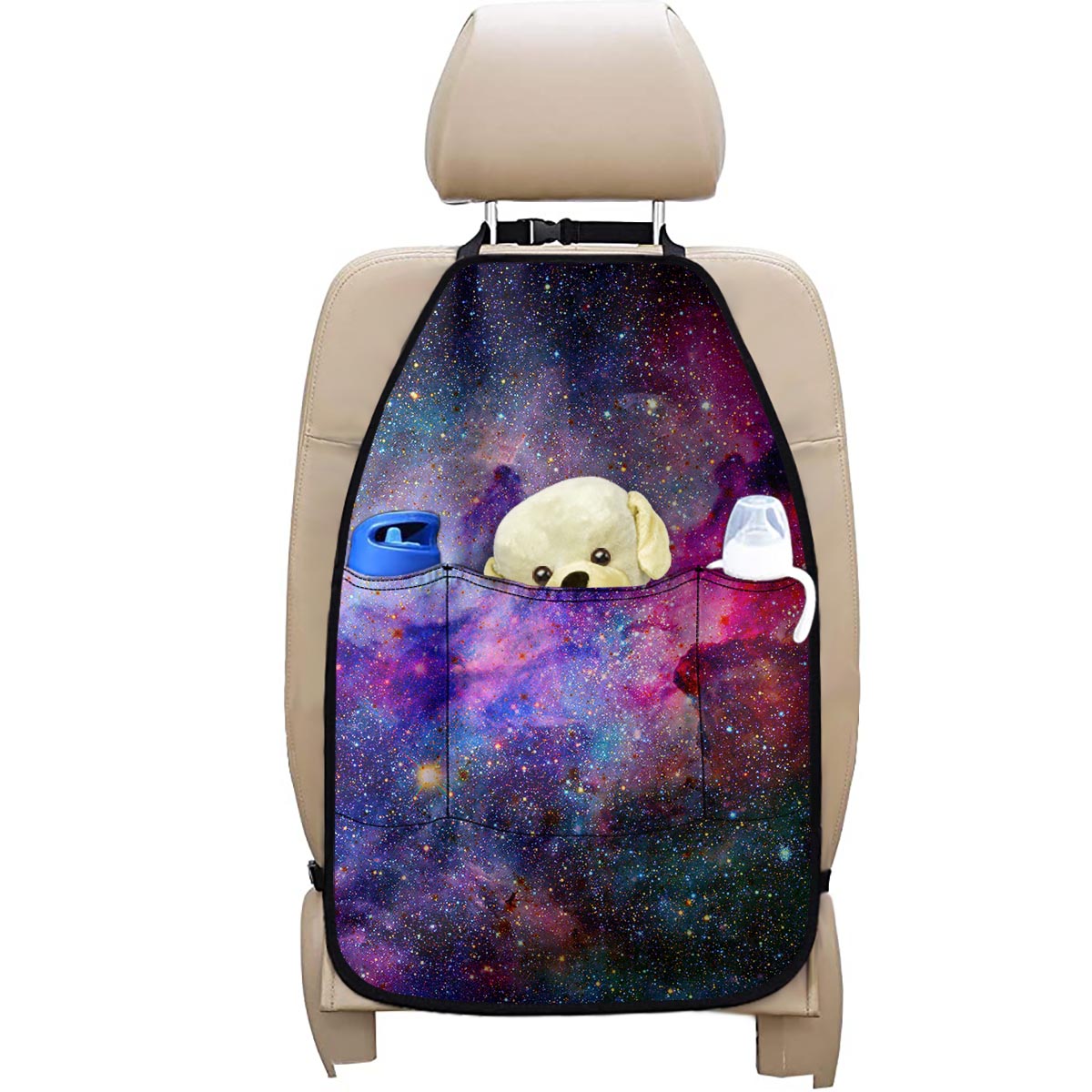 Colorful Nebula Galaxy Space Print Car Seat Organizers