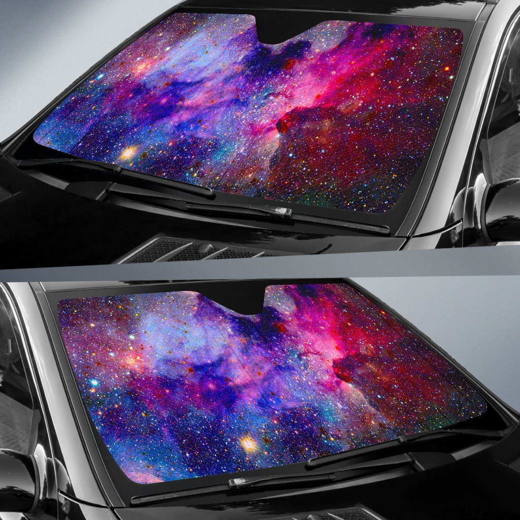 Colorful Nebula Galaxy Space Print Car Sun Shade GearFrost