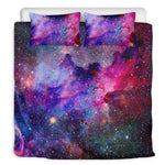 Colorful Nebula Galaxy Space Print Duvet Cover Bedding Set