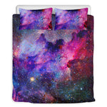 Colorful Nebula Galaxy Space Print Duvet Cover Bedding Set