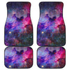 Colorful Nebula Galaxy Space Print Front and Back Car Floor Mats
