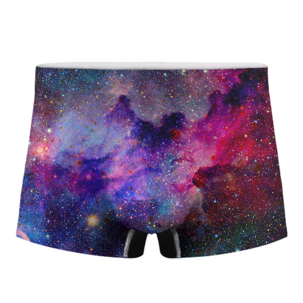 Colorful Nebula Galaxy Space Print Men's Boxer Briefs