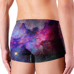 Colorful Nebula Galaxy Space Print Men's Boxer Briefs