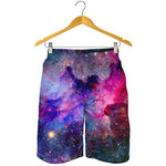 Colorful Nebula Galaxy Space Print Men's Shorts