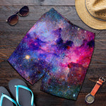 Colorful Nebula Galaxy Space Print Men's Shorts