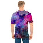 Colorful Nebula Galaxy Space Print Men's T-Shirt
