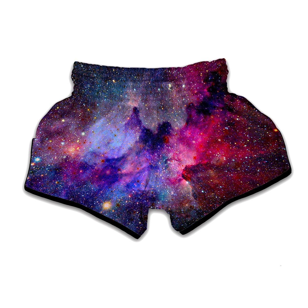 Colorful Nebula Galaxy Space Print Muay Thai Boxing Shorts