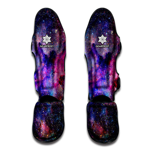Colorful Nebula Galaxy Space Print Muay Thai Shin Guard