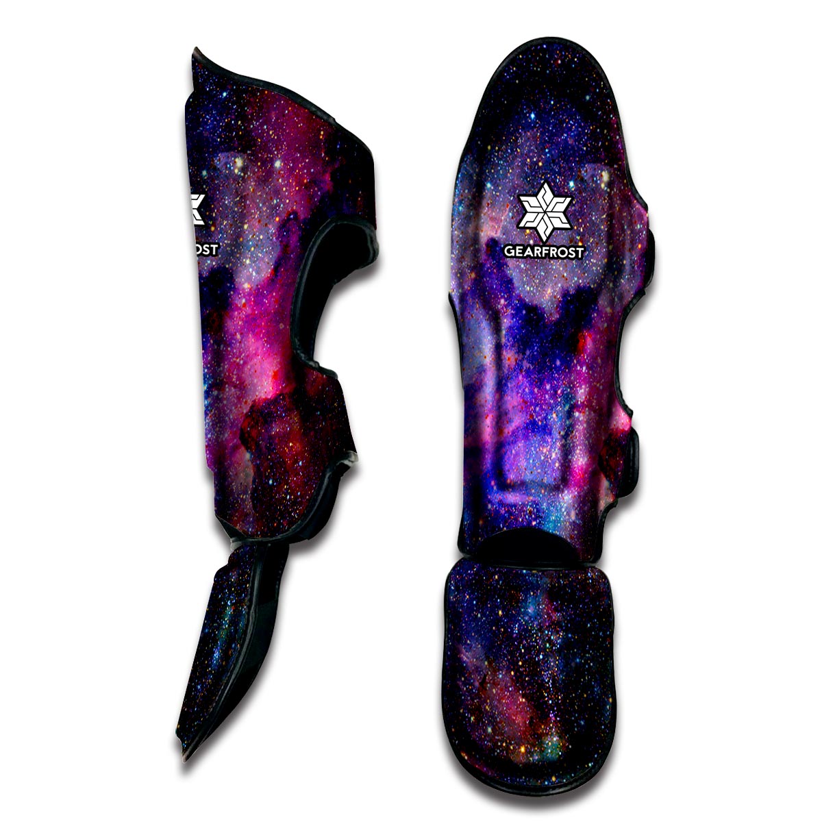 Colorful Nebula Galaxy Space Print Muay Thai Shin Guard