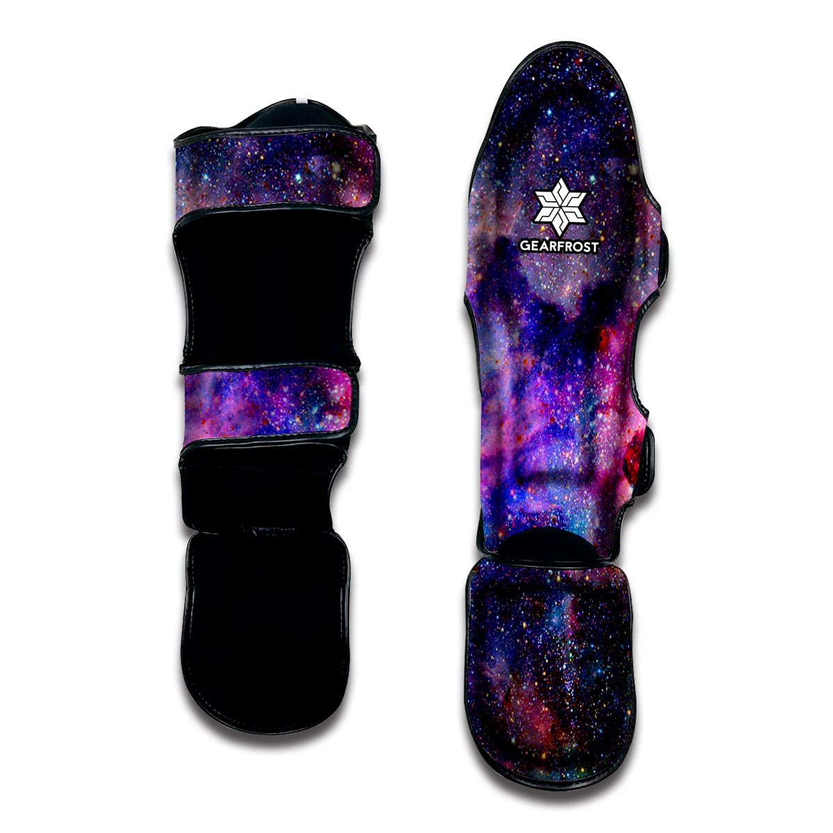 Colorful Nebula Galaxy Space Print Muay Thai Shin Guard