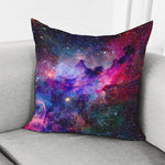 Colorful Nebula Galaxy Space Print Pillow Cover