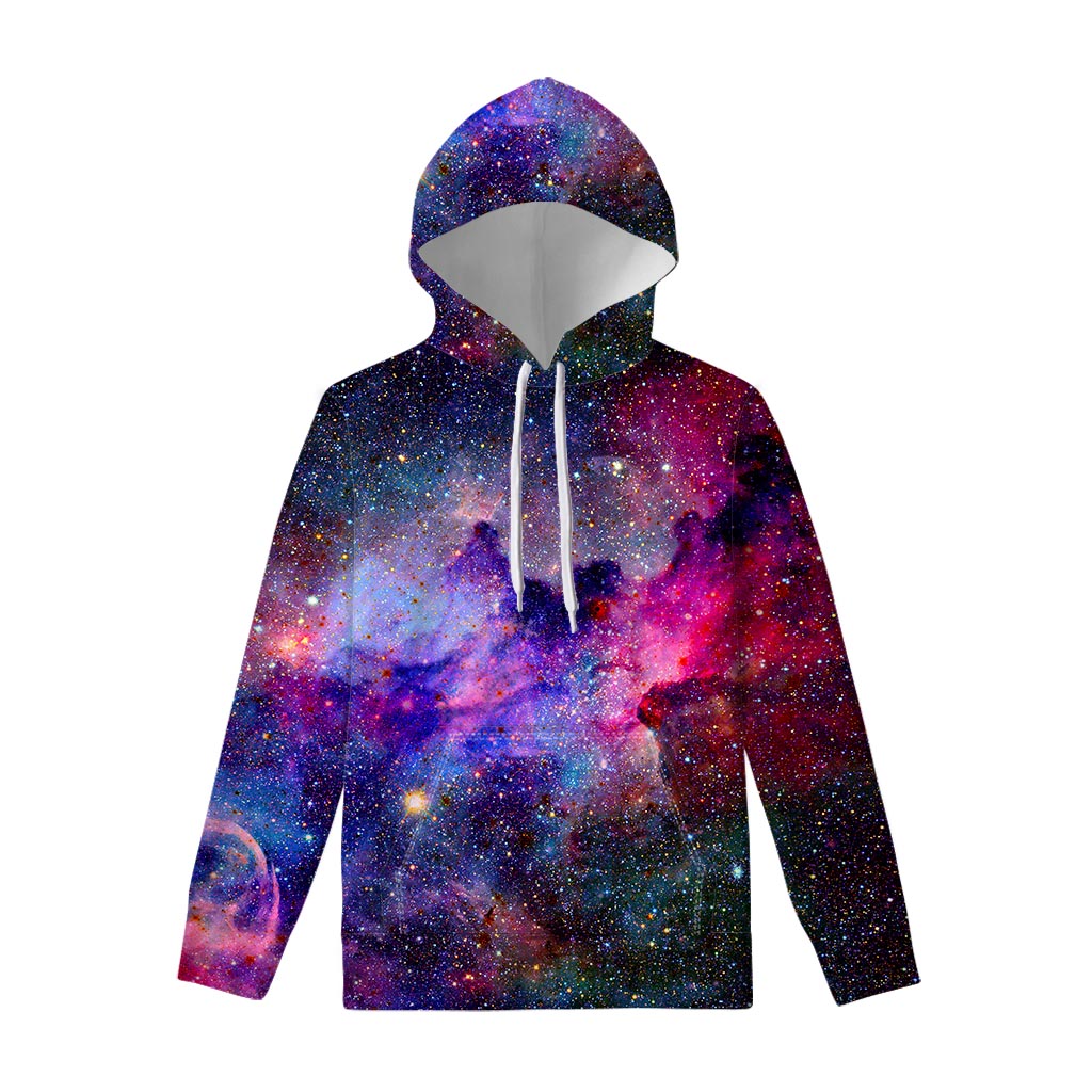 Colorful Nebula Galaxy Space Print Pullover Hoodie