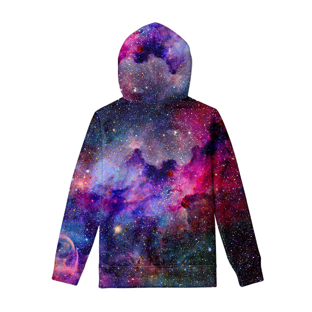 Colorful Nebula Galaxy Space Print Pullover Hoodie