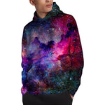 Colorful Nebula Galaxy Space Print Pullover Hoodie