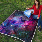 Colorful Nebula Galaxy Space Print Quilt