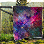 Colorful Nebula Galaxy Space Print Quilt