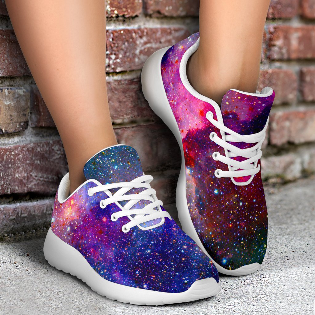 Colorful Nebula Galaxy Space Print Sport Shoes GearFrost