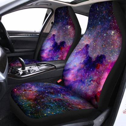 Colorful Nebula Galaxy Space Print Universal Fit Car Seat Covers