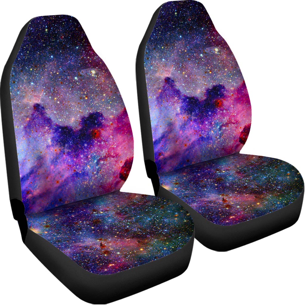 Colorful Nebula Galaxy Space Print Universal Fit Car Seat Covers