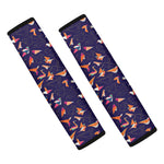 Colorful Origami Bird Pattern Print Car Seat Belt Covers