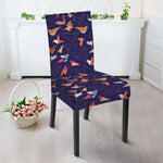 Colorful Origami Bird Pattern Print Dining Chair Slipcover