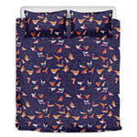 Colorful Origami Bird Pattern Print Duvet Cover Bedding Set