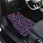 Colorful Origami Bird Pattern Print Front Car Floor Mats