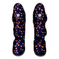 Colorful Origami Bird Pattern Print Muay Thai Shin Guards
