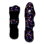 Colorful Origami Bird Pattern Print Muay Thai Shin Guard