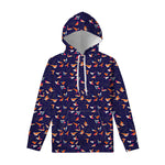 Colorful Origami Bird Pattern Print Pullover Hoodie
