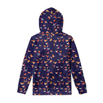 Colorful Origami Bird Pattern Print Pullover Hoodie