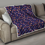 Colorful Origami Bird Pattern Print Quilt