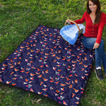 Colorful Origami Bird Pattern Print Quilt