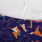 Colorful Origami Bird Pattern Print Sofa Cover